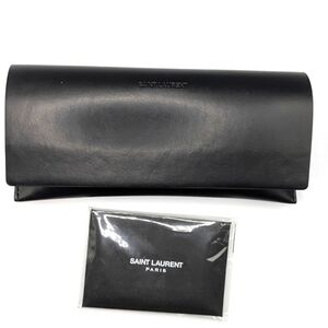 Saint Laurent magnetic glasses case with embossed glasses cleaning cloth